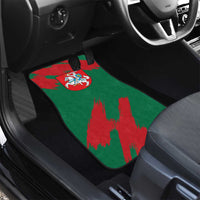 Lithuania Emblem Car Mats National Symbol with Traditional Patterns