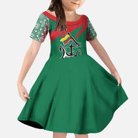 Lithuania Emblem Family Matching Long Sleeve Bodycon Dress and Hawaiian Shirt National Symbol with Traditional Patterns