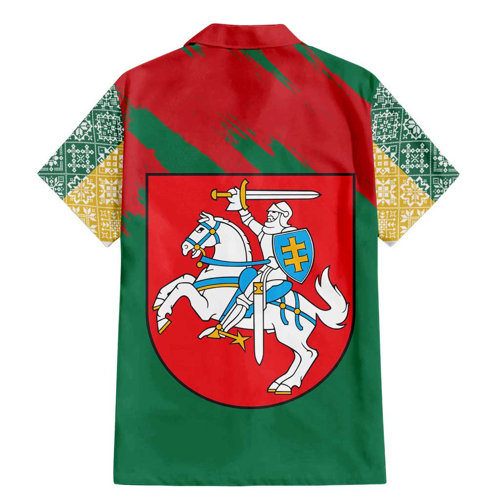Lithuania Emblem Family Matching Mermaid Dress and Hawaiian Shirt National Symbol with Traditional Patterns