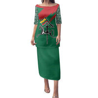 Lithuania Emblem Family Matching Puletasi and Hawaiian Shirt National Symbol with Traditional Patterns