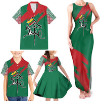 Lithuania Emblem Family Matching Tank Maxi Dress and Hawaiian Shirt National Symbol with Traditional Patterns