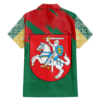 Lithuania Emblem Family Matching Tank Maxi Dress and Hawaiian Shirt National Symbol with Traditional Patterns