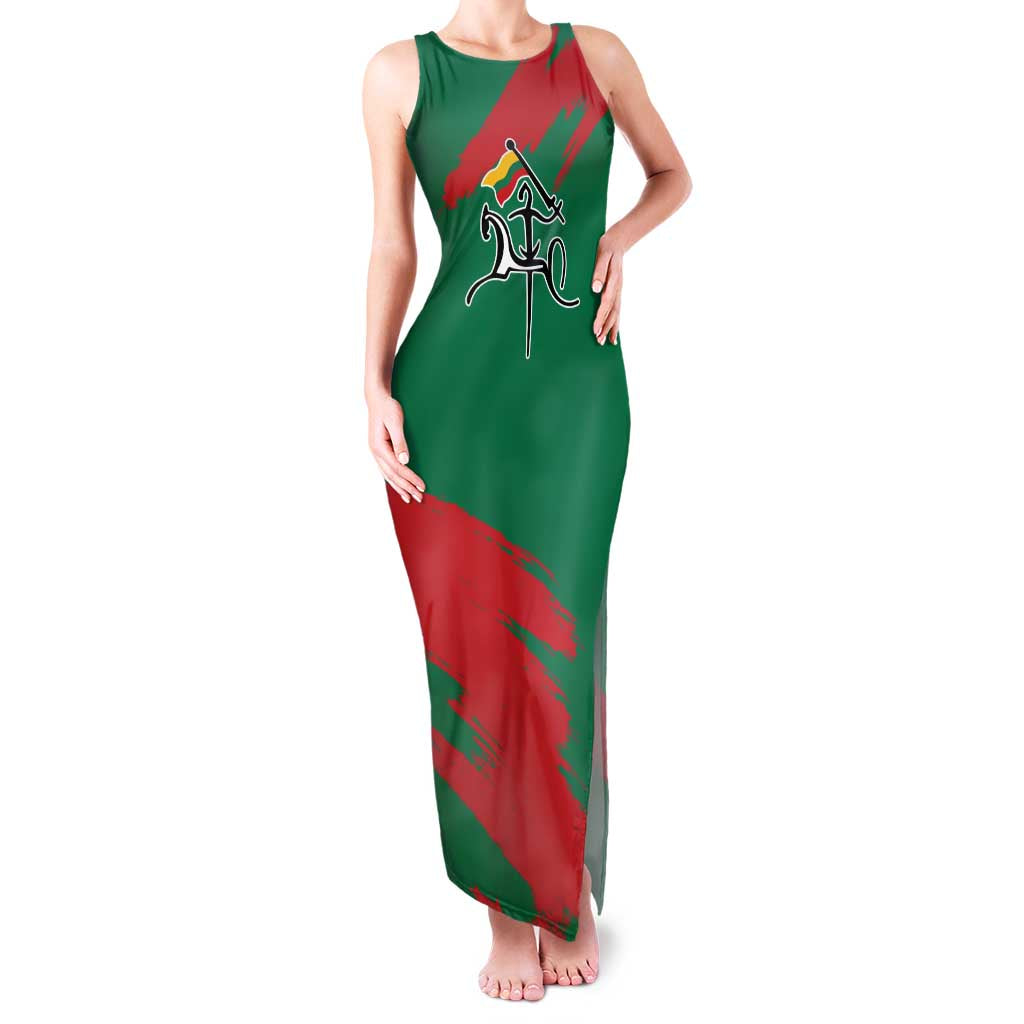 Lithuania Emblem Family Matching Tank Maxi Dress and Hawaiian Shirt National Symbol with Traditional Patterns