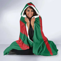 Lithuania Emblem Hooded Blanket National Symbol with Traditional Patterns