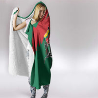 Lithuania Emblem Hooded Blanket National Symbol with Traditional Patterns