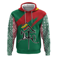 Lithuania Emblem Hoodie National Symbol with Traditional Patterns