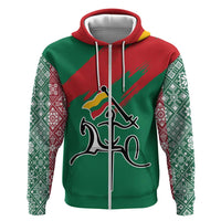 Lithuania Emblem Hoodie National Symbol with Traditional Patterns
