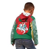 Lithuania Emblem Kid Hoodie National Symbol with Traditional Patterns