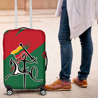 Lithuania Emblem Luggage Cover National Symbol with Traditional Patterns