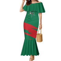Lithuania Emblem Mermaid Dress National Symbol with Traditional Patterns