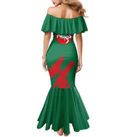 Lithuania Emblem Mermaid Dress National Symbol with Traditional Patterns