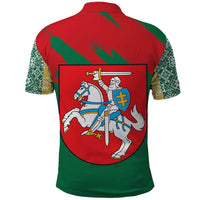 Lithuania Emblem Polo Shirt National Symbol with Traditional Patterns