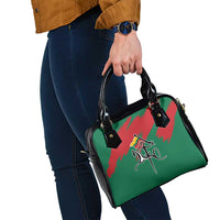 Lithuania Emblem Shoulder Handbag National Symbol with Traditional Patterns