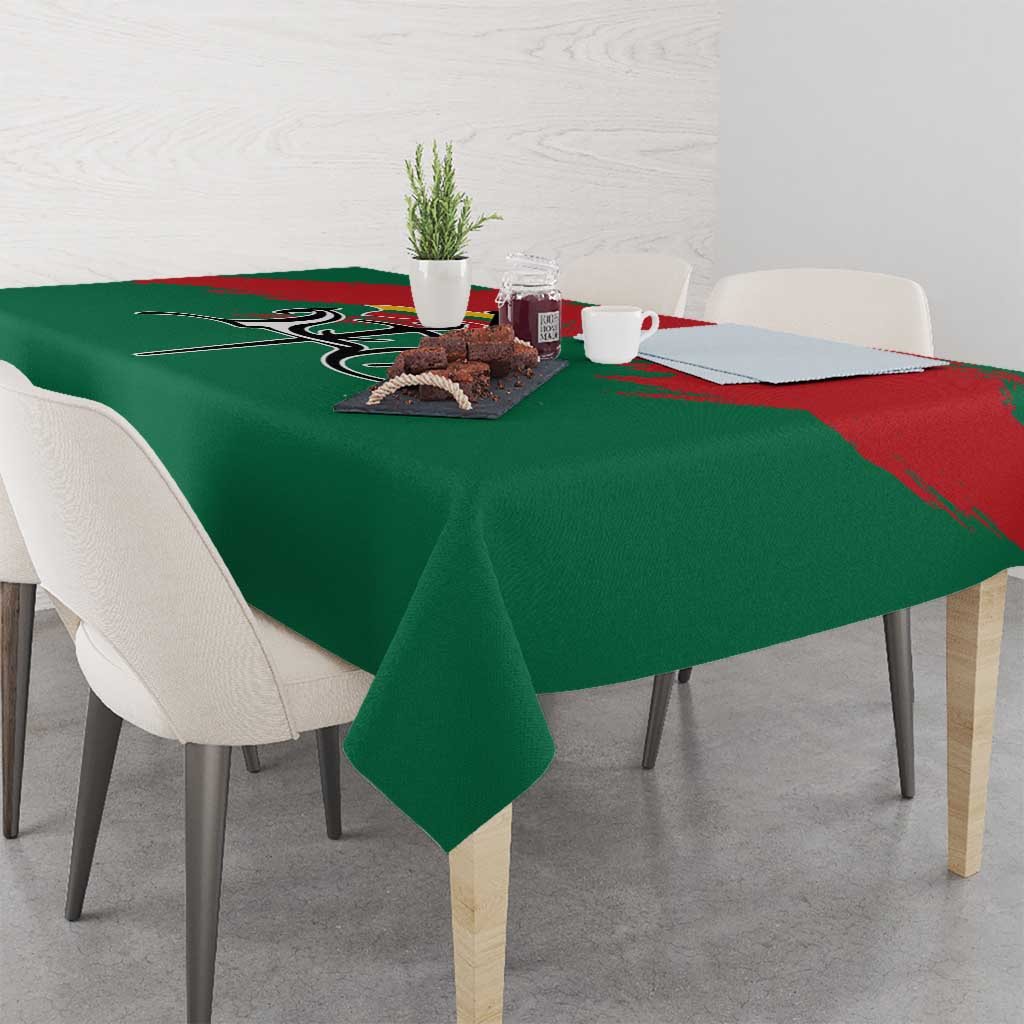 Lithuania Emblem Tablecloth National Symbol with Traditional Patterns
