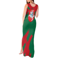 Lithuania Emblem Tank Maxi Dress National Symbol with Traditional Patterns