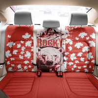 Canada Bear Back Car Seat Cover with Maple Leaf and Rocky Mountain Design