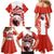 Canada Bear Family Matching Mermaid Dress and Hawaiian Shirt with Maple Leaf and Rocky Mountain Design