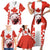 Canada Bear Family Matching Short Sleeve Bodycon Dress and Hawaiian Shirt with Maple Leaf and Rocky Mountain Design