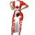 Canada Bear Family Matching Short Sleeve Bodycon Dress and Hawaiian Shirt with Maple Leaf and Rocky Mountain Design