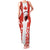 Canada Bear Family Matching Tank Maxi Dress and Hawaiian Shirt with Maple Leaf and Rocky Mountain Design
