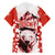 Canada Bear Hawaiian Shirt with Maple Leaf and Rocky Mountain Design