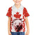 Canada Bear Hawaiian Shirt with Maple Leaf and Rocky Mountain Design