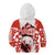 Canada Bear Kid Hoodie with Maple Leaf and Rocky Mountain Design