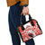 Canada Bear Shoulder Handbag with Maple Leaf and Rocky Mountain Design