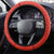 Canada Bear Steering Wheel Cover with Maple Leaf and Rocky Mountain Design
