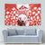 Canada Bear Tapestry with Maple Leaf and Rocky Mountain Design