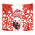 Canada Bear Tapestry with Maple Leaf and Rocky Mountain Design