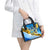 Ukraine Archangel Michael Shoulder Handbag with Trident Emblem and Sunflowers Design