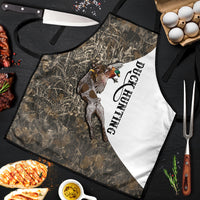 Duck Hunting Retriever Apron Mallard Shotgun Hunt with Camouflage Marsh Dog Artwork