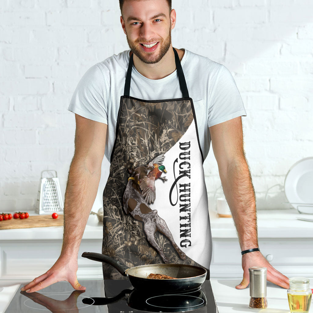 Duck Hunting Retriever Apron Mallard Shotgun Hunt with Camouflage Marsh Dog Artwork
