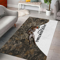 Duck Hunting Retriever Area Rug Mallard Shotgun Hunt with Camouflage Marsh Dog Artwork