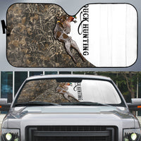 Duck Hunting Retriever Auto Sun Shade Mallard Shotgun Hunt with Camouflage Marsh Dog Artwork