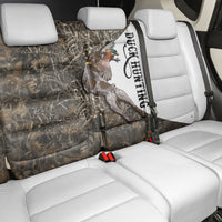Duck Hunting Retriever Back Car Seat Cover Mallard Shotgun Hunt with Camouflage Marsh Dog Artwork