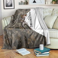 Duck Hunting Retriever Blanket Mallard Shotgun Hunt with Camouflage Marsh Dog Artwork