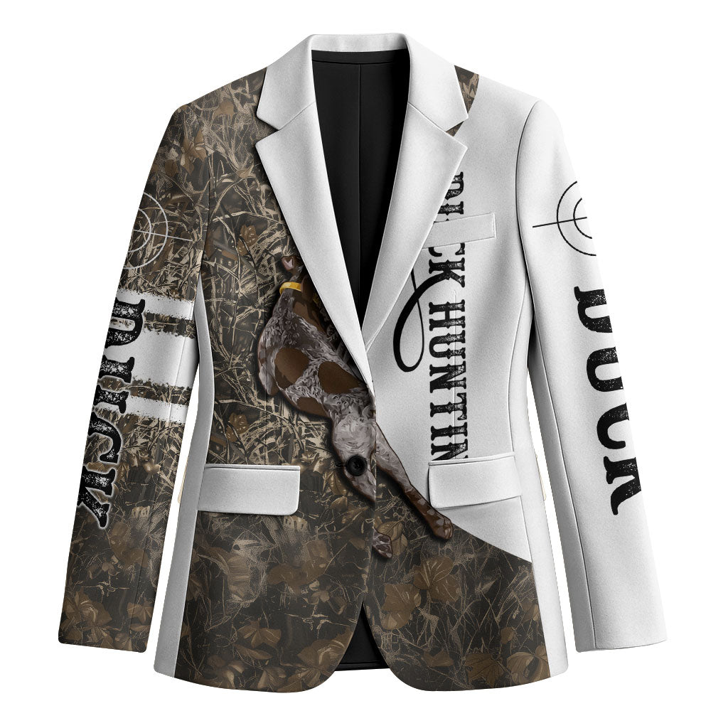 Duck Hunting Retriever Blazer Mallard Shotgun Hunt with Camouflage Marsh Dog Artwork