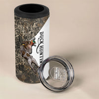 Duck Hunting Retriever 4 in 1 Can Cooler Tumbler Mallard Shotgun Hunt with Camouflage Marsh Dog Artwork