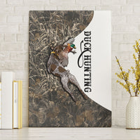 Duck Hunting Retriever Canvas Wall Art Mallard Shotgun Hunt with Camouflage Marsh Dog Artwork