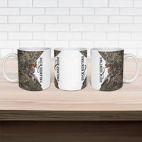 Duck Hunting Retriever Ceramic Mug Mallard Shotgun Hunt with Camouflage Marsh Dog Artwork