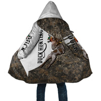 Duck Hunting Retriever Cloak Mallard Shotgun Hunt with Camouflage Marsh Dog Artwork