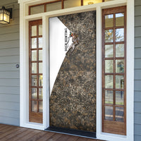 Duck Hunting Retriever Door Cover Mallard Shotgun Hunt with Camouflage Marsh Dog Artwork