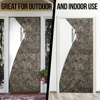 Duck Hunting Retriever Door Cover Mallard Shotgun Hunt with Camouflage Marsh Dog Artwork