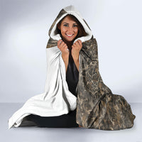 Duck Hunting Retriever Hooded Blanket Mallard Shotgun Hunt with Camouflage Marsh Dog Artwork
