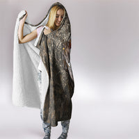 Duck Hunting Retriever Hooded Blanket Mallard Shotgun Hunt with Camouflage Marsh Dog Artwork