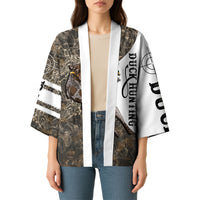 Duck Hunting Retriever Kimono Mallard Shotgun Hunt with Camouflage Marsh Dog Artwork