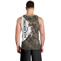 Duck Hunting Retriever Men Tank Top Mallard Shotgun Hunt with Camouflage Marsh Dog Artwork