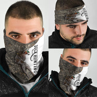 Duck Hunting Retriever Neck Gaiter Mallard Shotgun Hunt with Camouflage Marsh Dog Artwork
